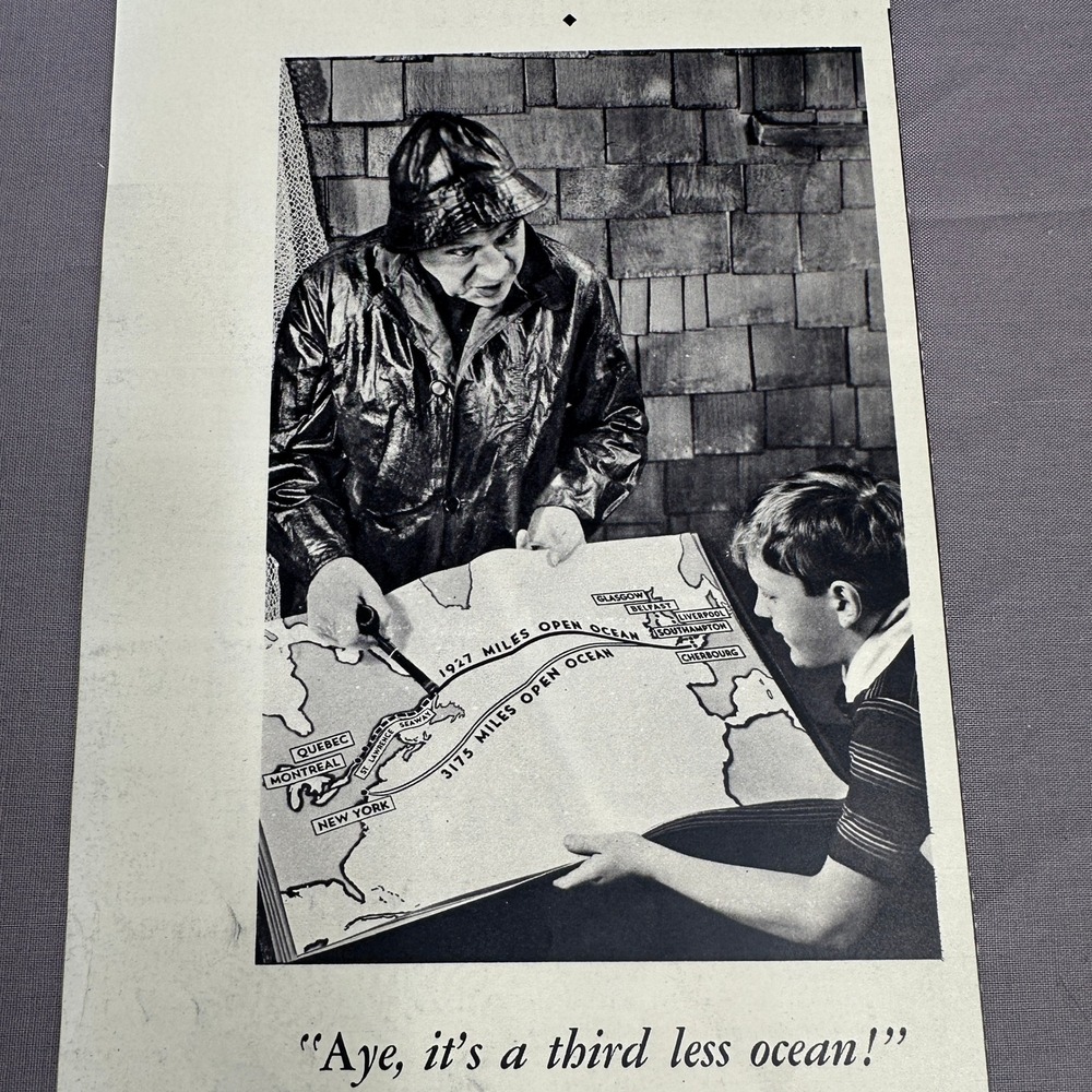 1937 Canadian Pacific St Lawrence Seaway Europe Travel Vintage Print Ad Wall Art